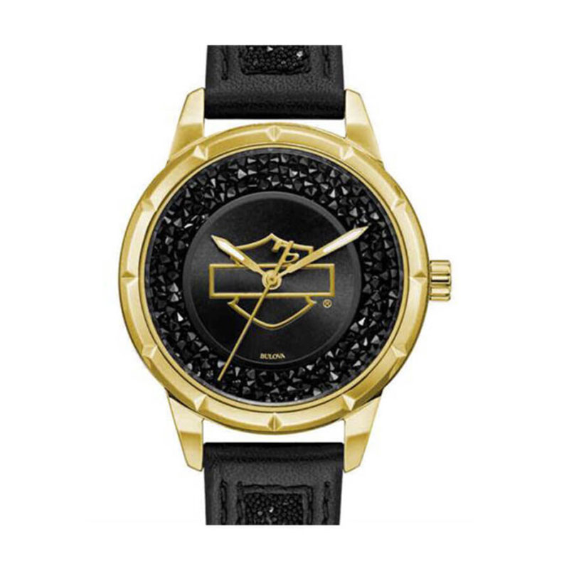 Women’s Black Sparkles Bulova Watch Women’s Black Sparkles Bulova Watch