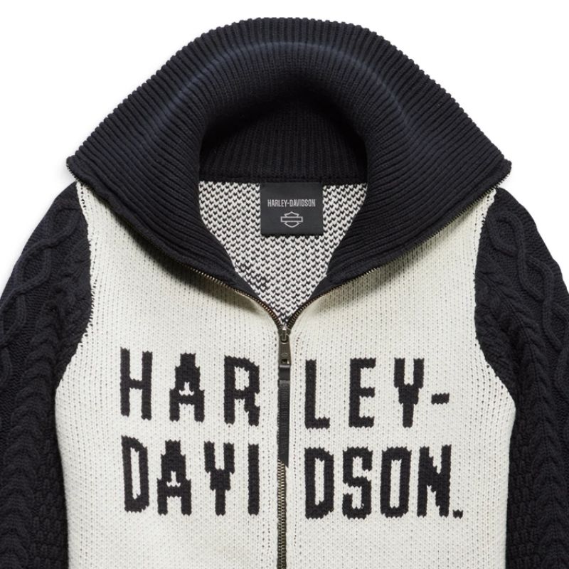 Women's Artisan Zip Front Motorcycle Sweater
