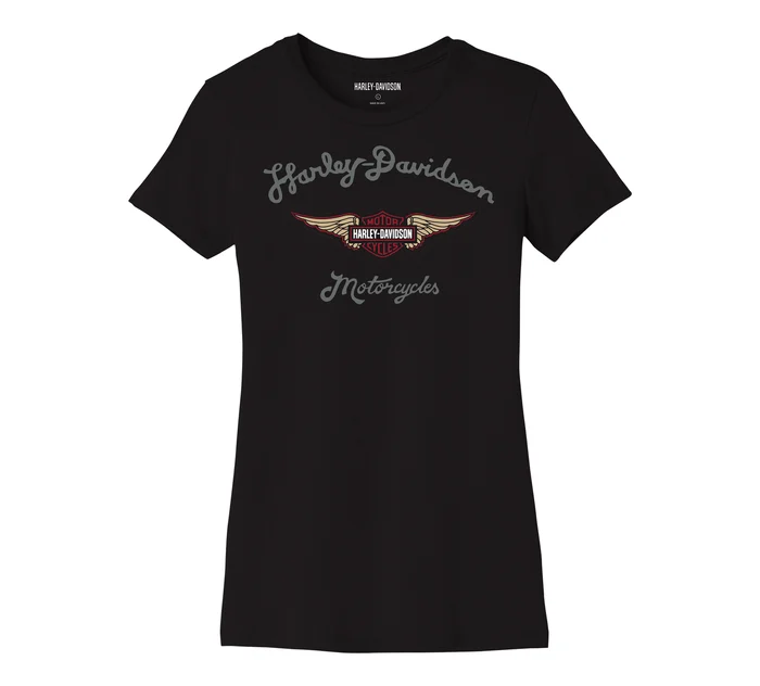 Women’s Forever Silver Wing Tee - Dark Red