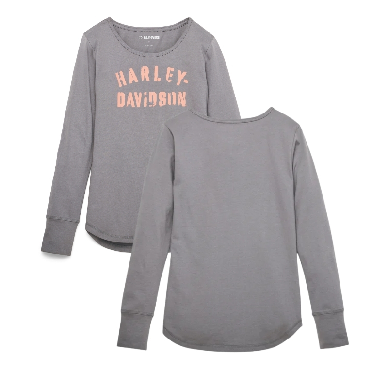 Women's Stencil Long Sleeve Knit Top