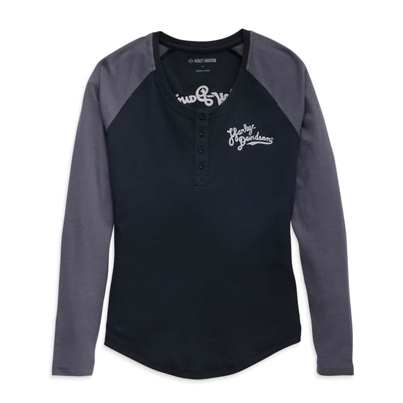 Women's Timeless Silver Wing Henley
