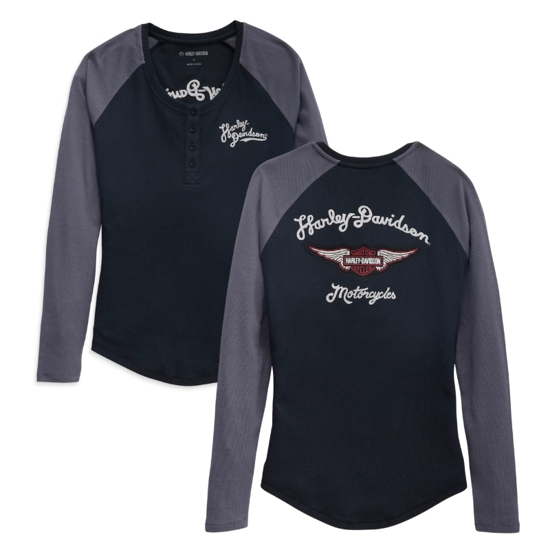 Women's Timeless Silver Wing Henley