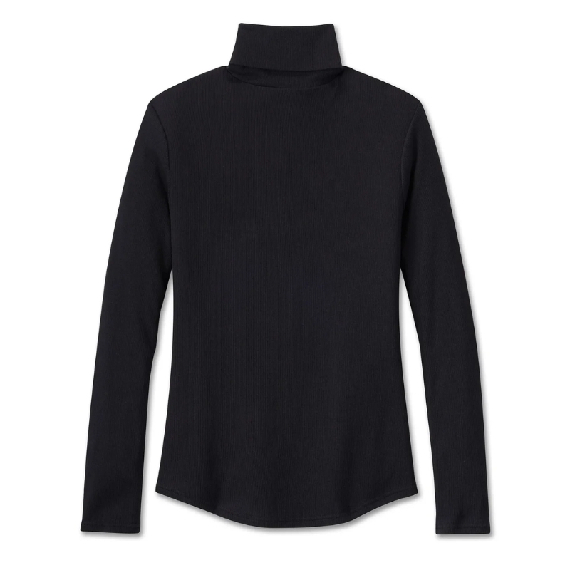 Women's Milwaukee Rib Turtleneck - Black Beauty