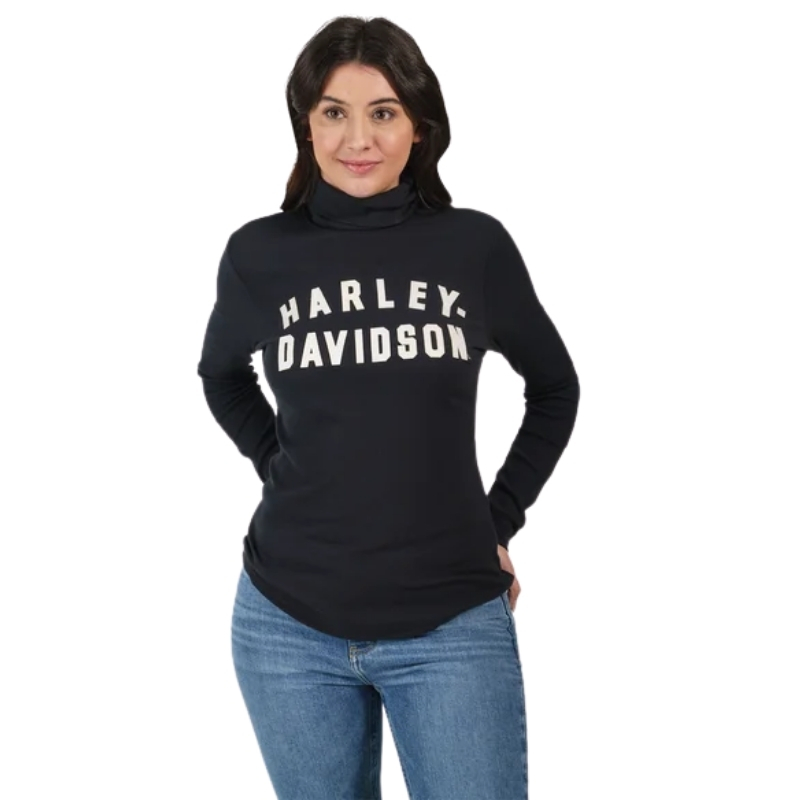 Women's Milwaukee Rib Turtleneck - Black Beauty