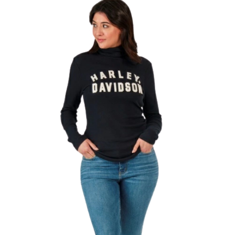 Women's Milwaukee Rib Turtleneck - Black Beauty