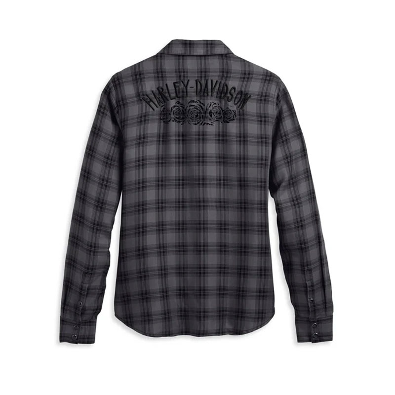 Women's Classic Enchanted Shirt - YD Plaid - Blackened Pearl