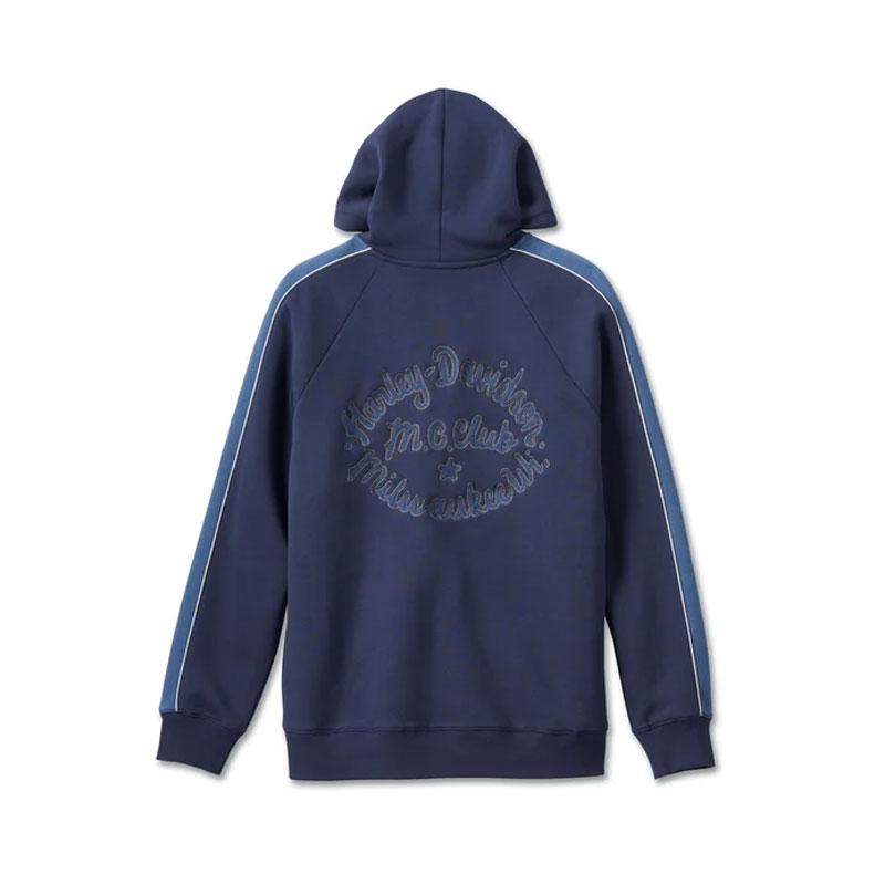 Men's Club Crew Zip-Up Hoodie - Peacoat