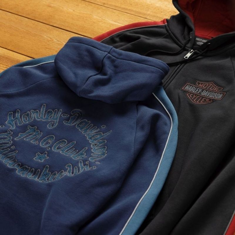 Men's Club Crew Zip-Up Hoodie - Peacoat