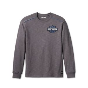 Men's Club Crew Long Sleeve Tee - Blackened Pearl