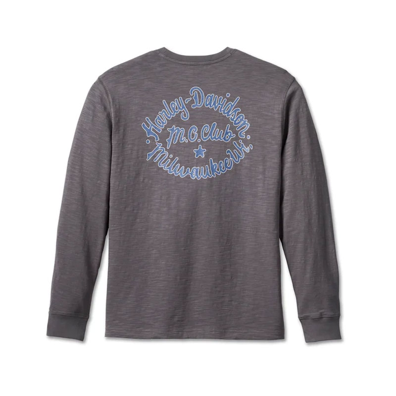 Men's Club Crew Long Sleeve Tee - Blackened Pearl