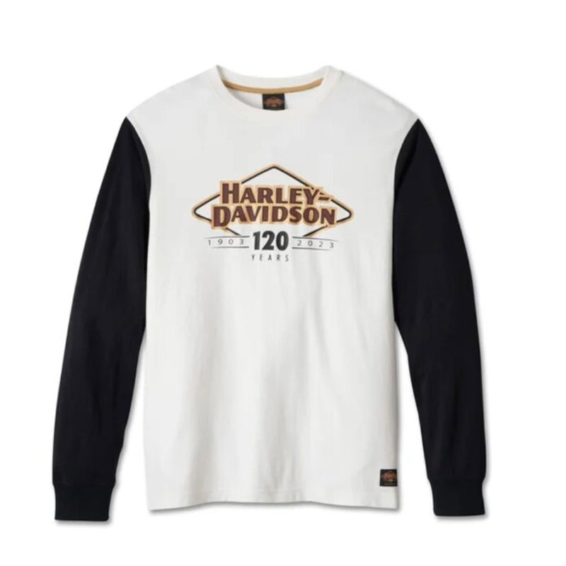 Men’s 120th Anniversary Colorblock Tee – Colorblocked – Cloud Dancer Men’s 120th Anniversary Colorblock Tee – Colorblocked – Cloud Dancer