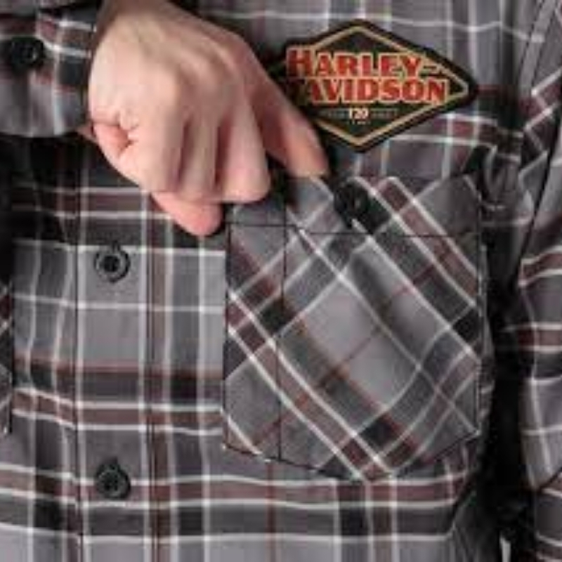 Men’s 120th Anniversary Plaid Shirt – Grey Plaid