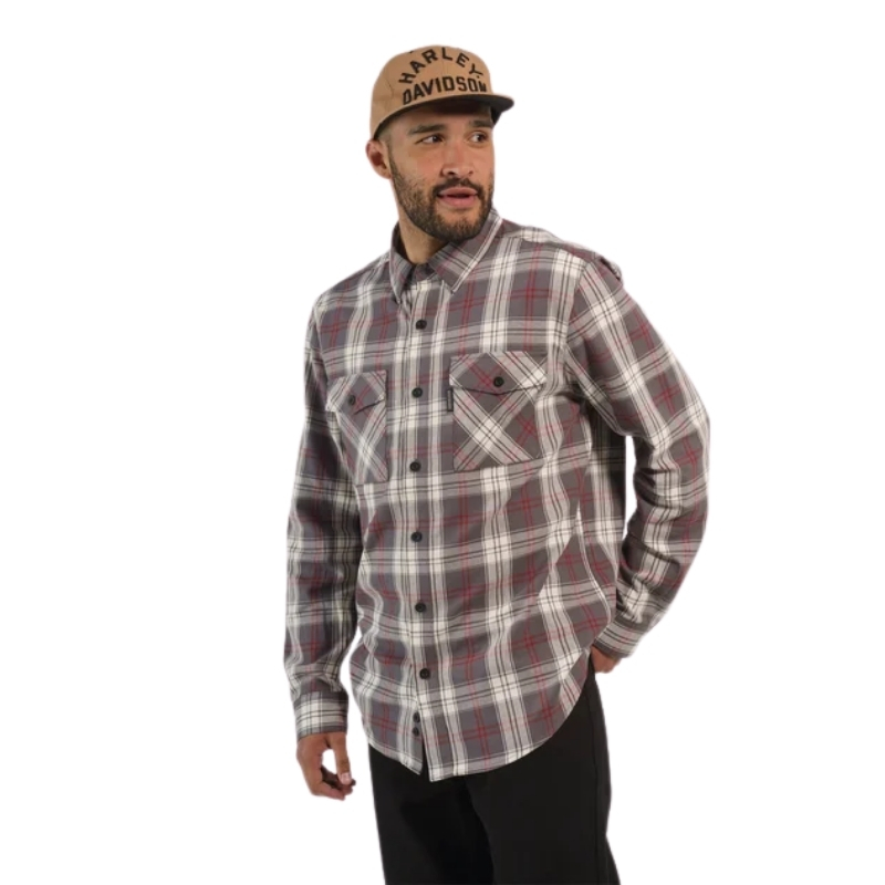 Men's Essence Shirt - Grey Plaid