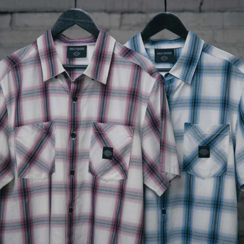 Men's Forever Harley Shirt - Blue Plaid