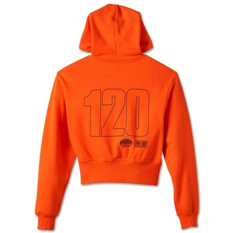 Women's 120th Anniversary Zip Front Hoodie Orange