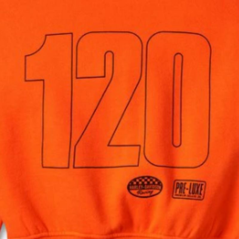 Women's 120th Anniversary Zip Front Hoodie Orange