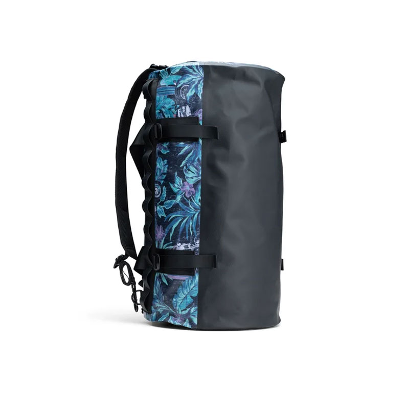 Reyn Spooner Hawaiian Waterproof Duffel Bag - Black
