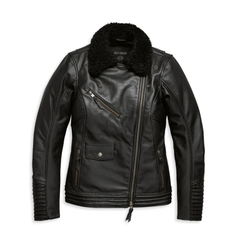 Women's Black Leather Maverick Jacket