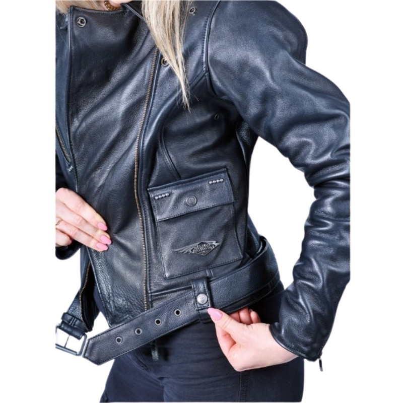 Women's 120th Anniversary Cycle Queen Leather Biker Jacket