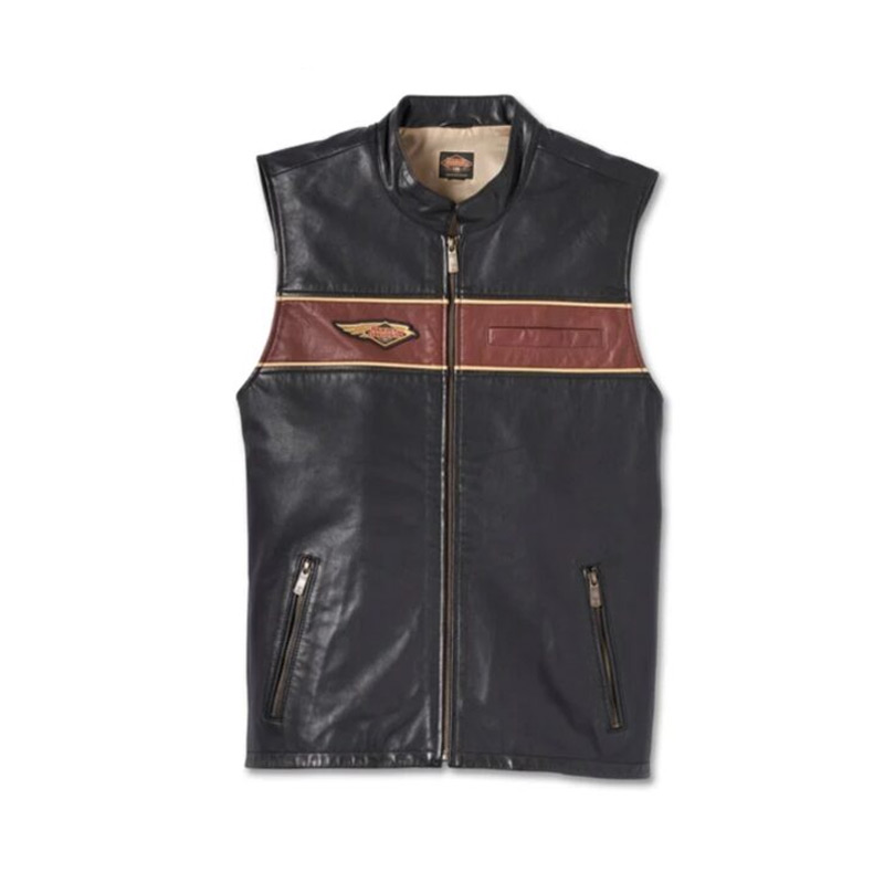 Mens 120th Anniversary Leather Vest