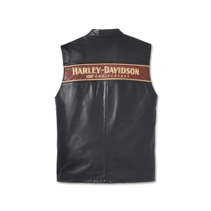 Mens 120th Anniversary Leather Vest