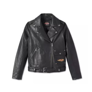 Women's 120th Anniversary D-Pocket Biker Leather Jacket