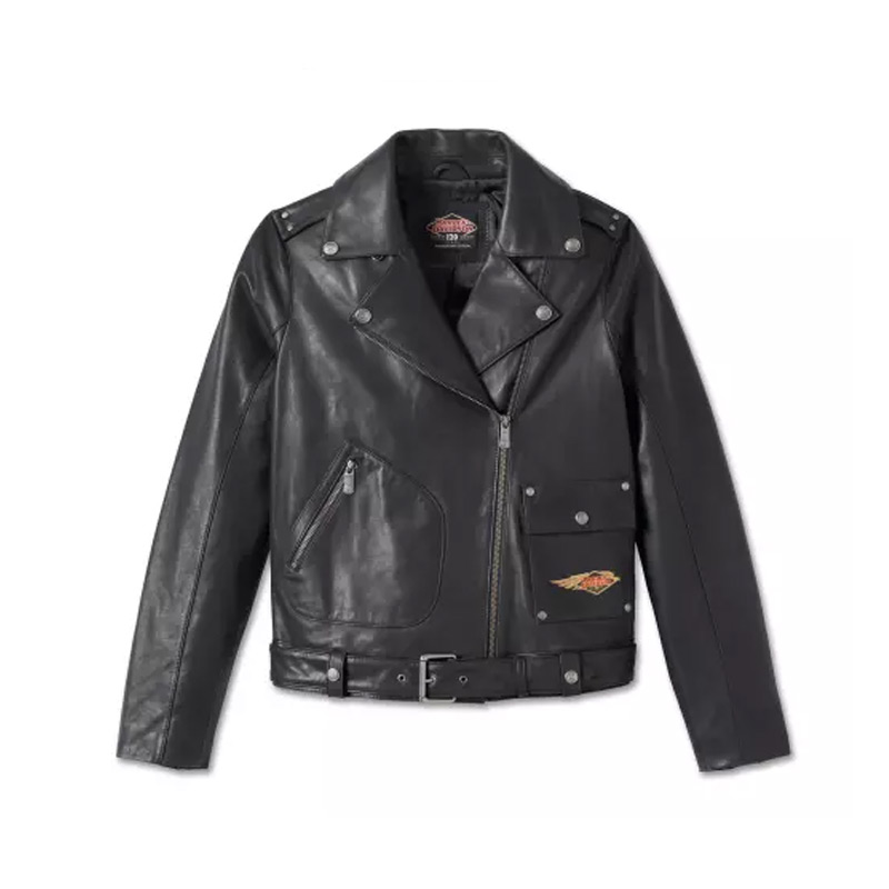 Women's 120th Anniversary D-Pocket Biker Leather Jacket