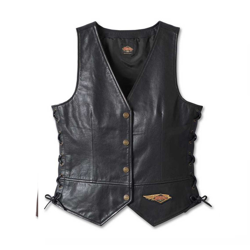 Women’s 120th Anniversary Laced Side Leather Vest