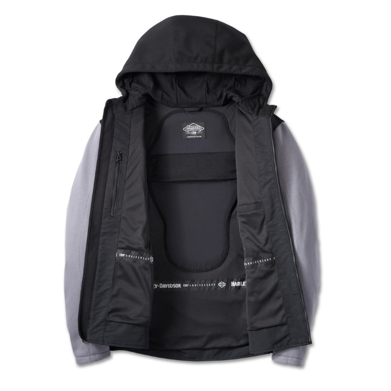 Men's 120th Anniversary Deflector Riding Fleece - Black & Quiet Shade