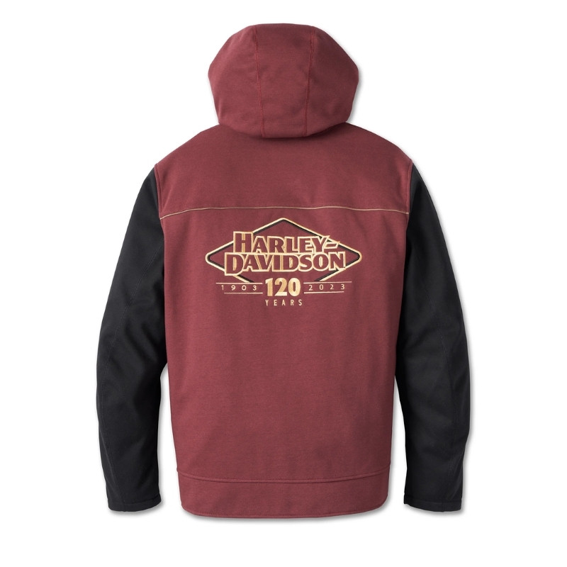 Men's 120th Anniversary Deflector Riding Fleece - Rum Raisin & Black