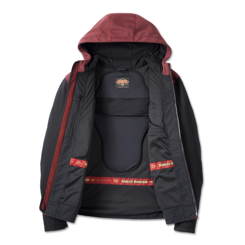 Men's 120th Anniversary Deflector Riding Fleece - Rum Raisin & Black