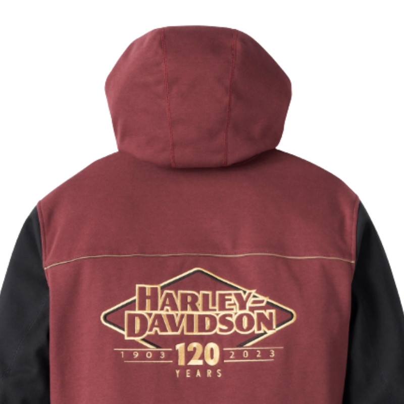 Men's 120th Anniversary Deflector Riding Fleece - Rum Raisin & Black