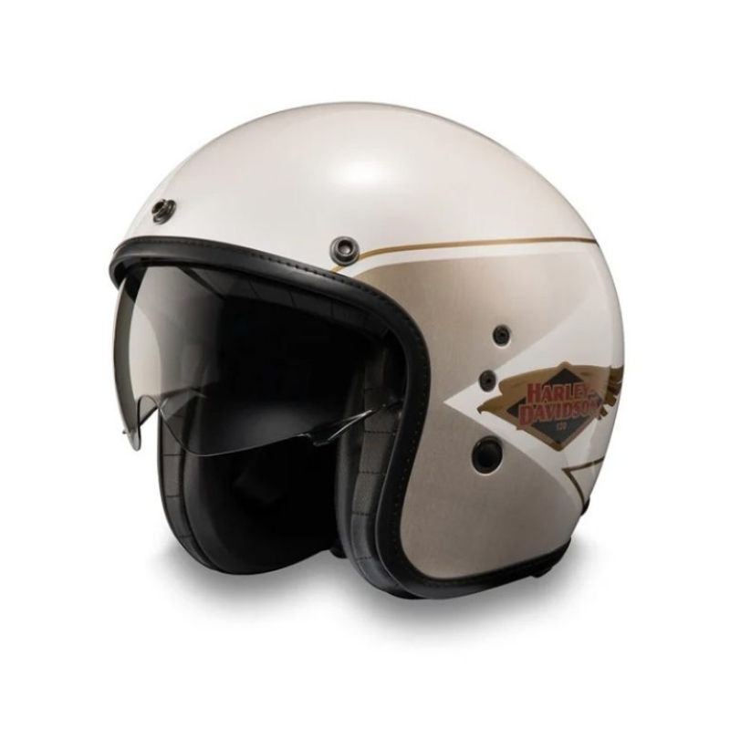 120th Anniversary Diamond H-D X14 SUN SHIELD 3/4 HELMET