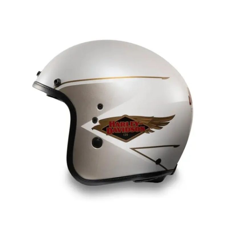 120th Anniversary Diamond H-D X14 SUN SHIELD 3/4 HELMET