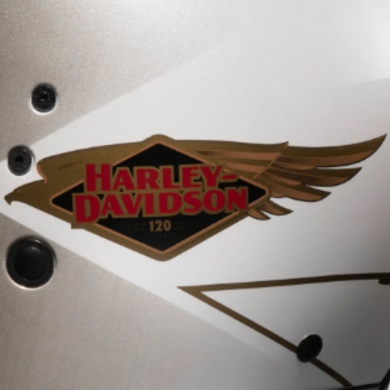 120th Anniversary Diamond H-D X14 SUN SHIELD 3/4 HELMET