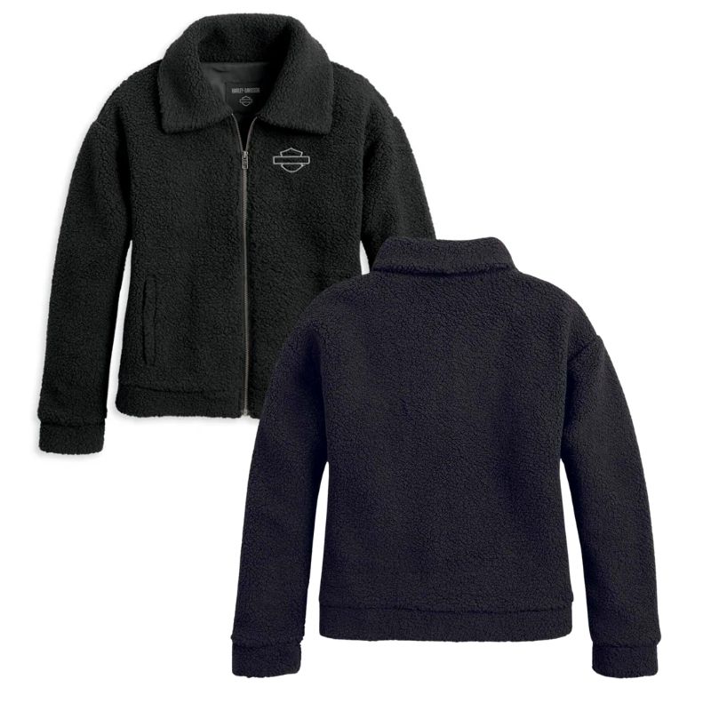 Women's Enchanted Sherpa Jacket - Black Beauty
