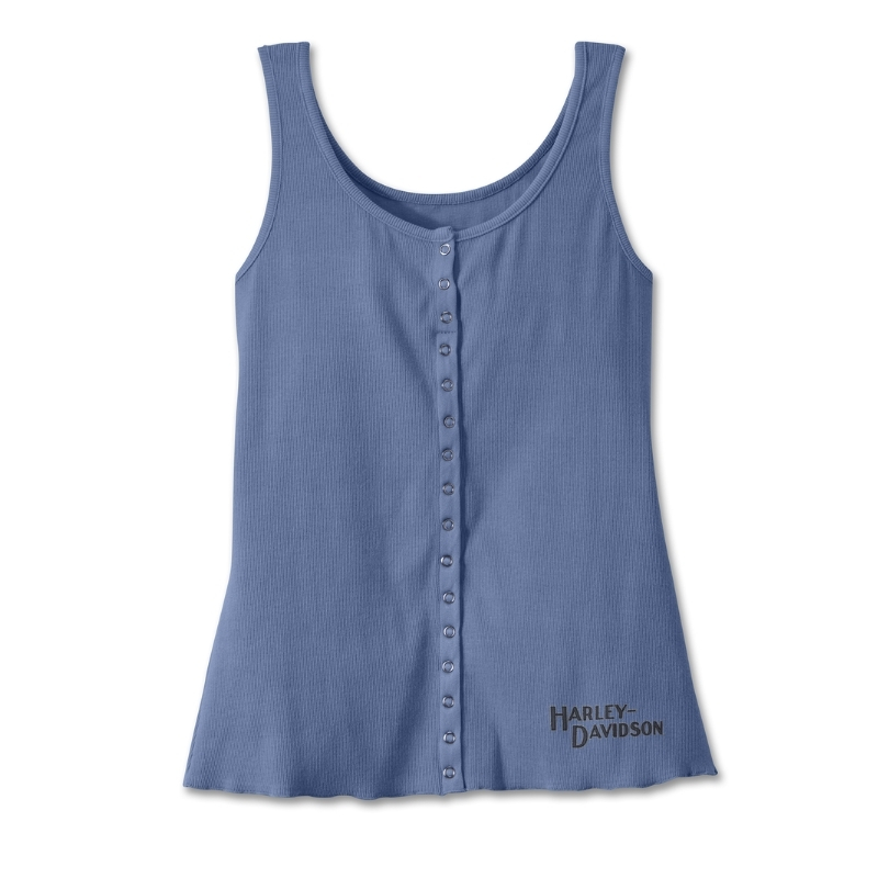 Women's Hometown Bar & Shield Fashion Tank - Colony Blue