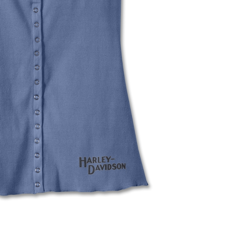 Women's Hometown Bar & Shield Fashion Tank - Colony Blue