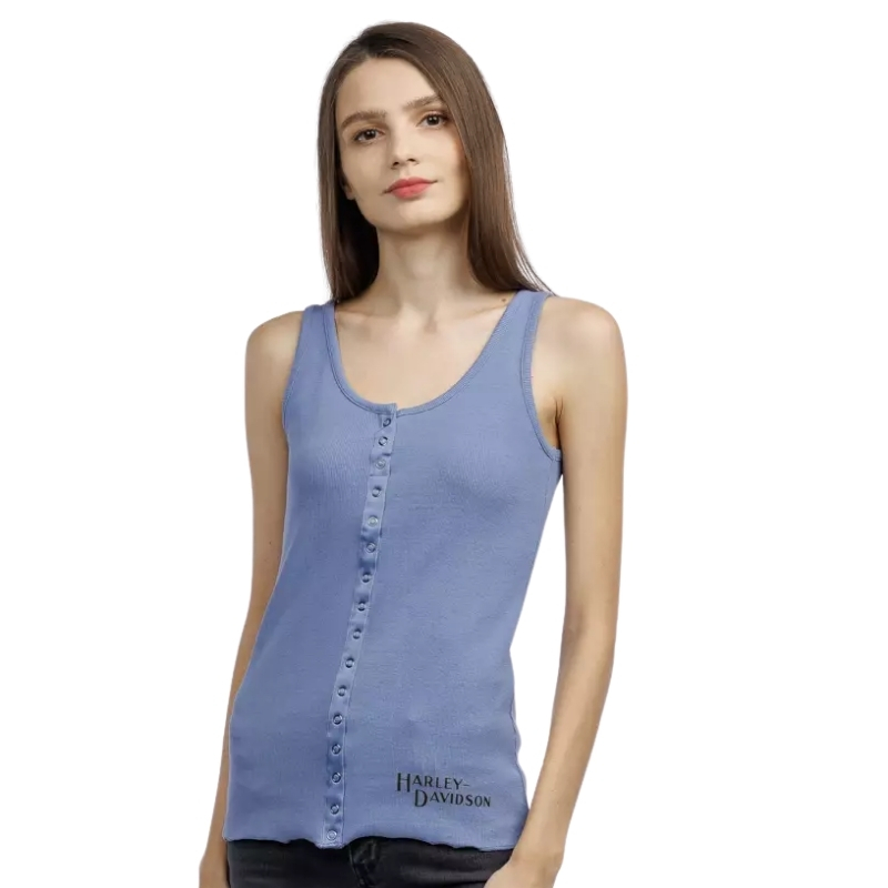 Women's Hometown Bar & Shield Fashion Tank - Colony Blue