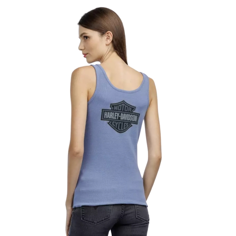 Women's Hometown Bar & Shield Fashion Tank - Colony Blue