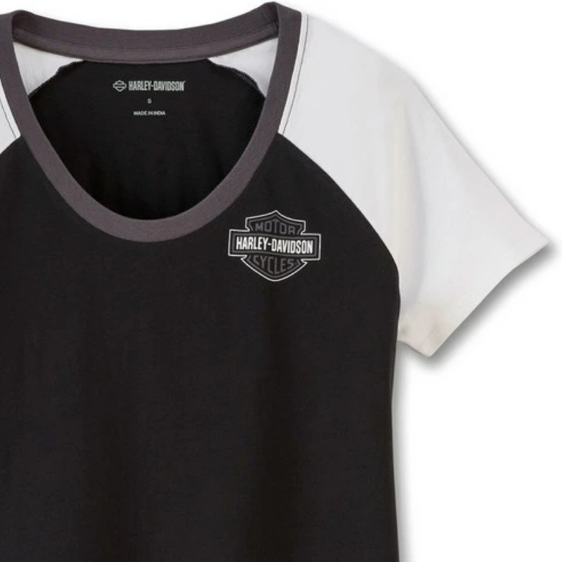 Women's United Raglan Tee - Colorblocked - Black Beauty