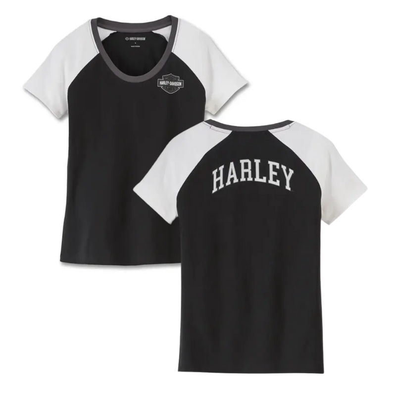 Women's United Raglan Tee - Colorblocked - Black Beauty