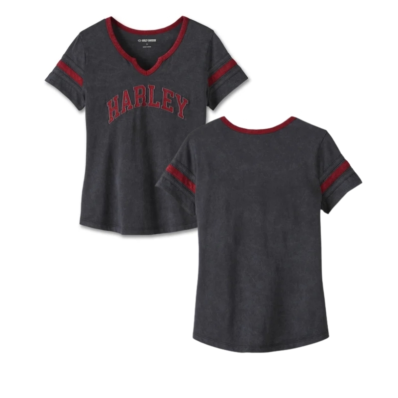 Women's American Notch Neck Tee - Black Beauty