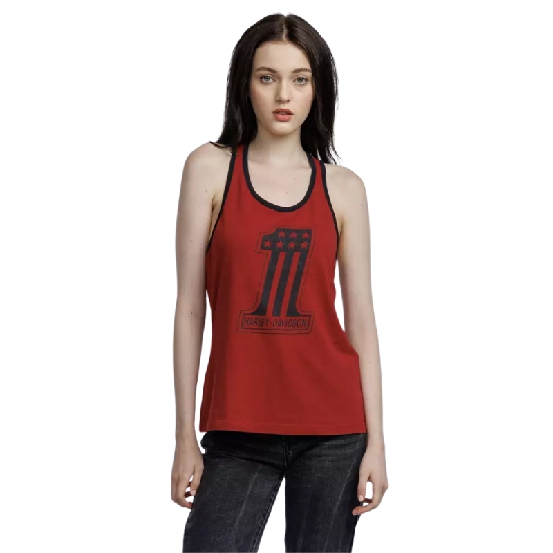 Women's National Anthem Twist Back Tank - Winery