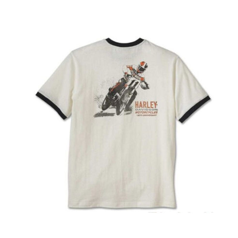 Men's 120th Anniversary Ringer Tee Cloud Dancer