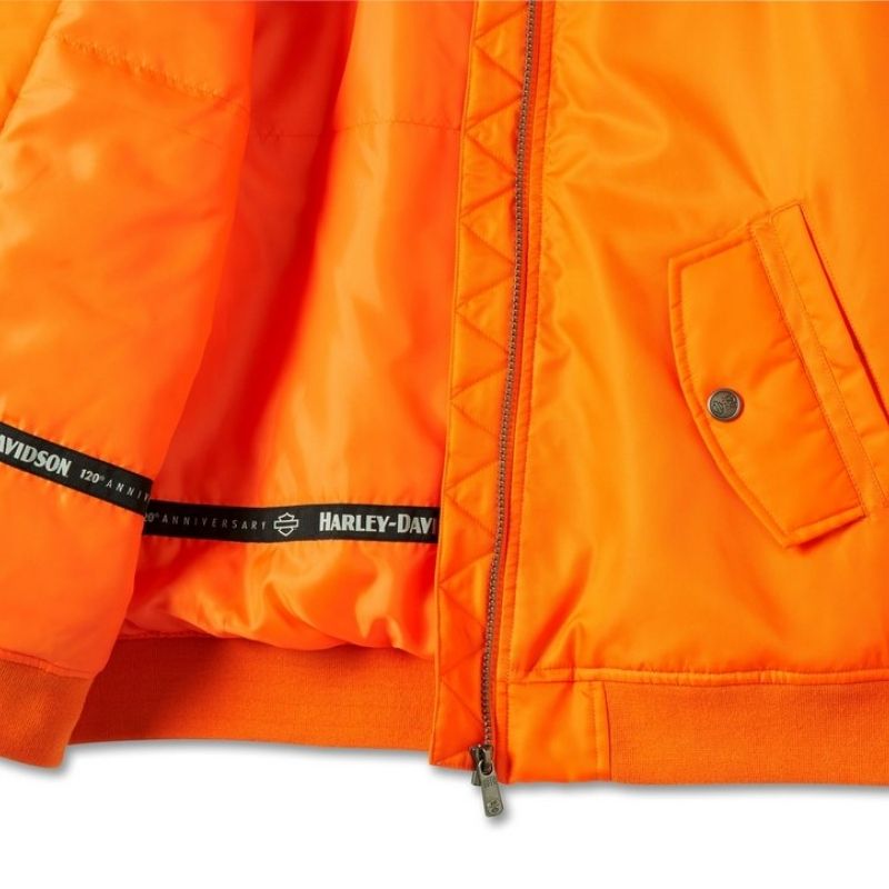 Women's 120th Anniversary Bomber Jacket - Orange
