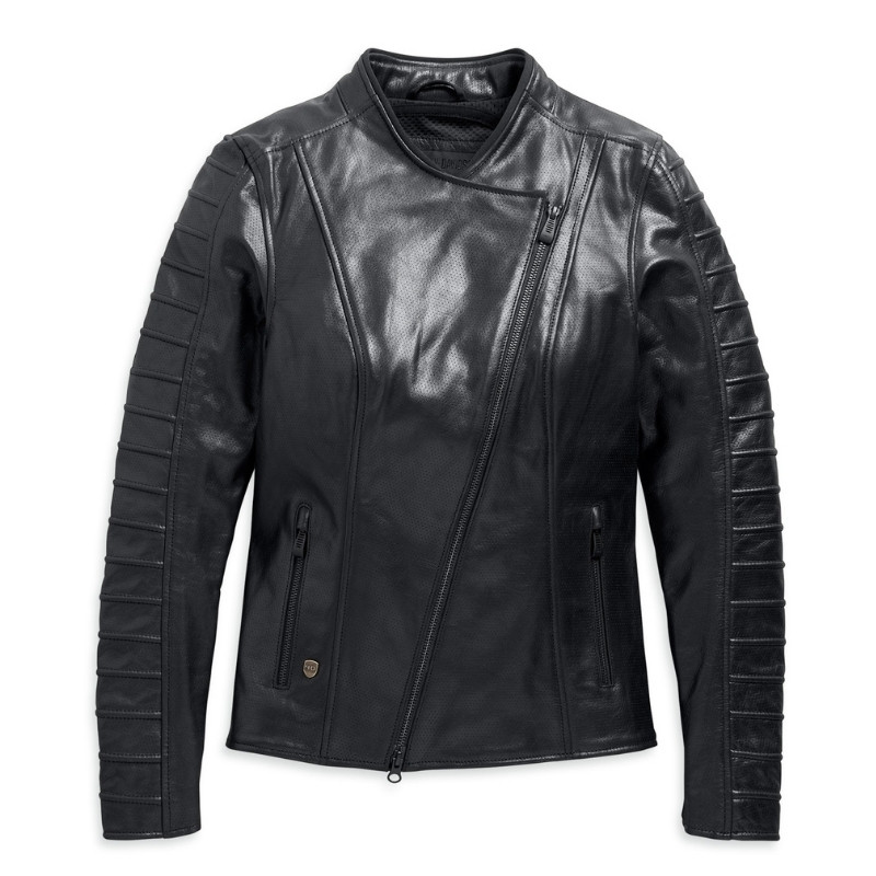 Women's Ozello Perforated Leather Jacket
