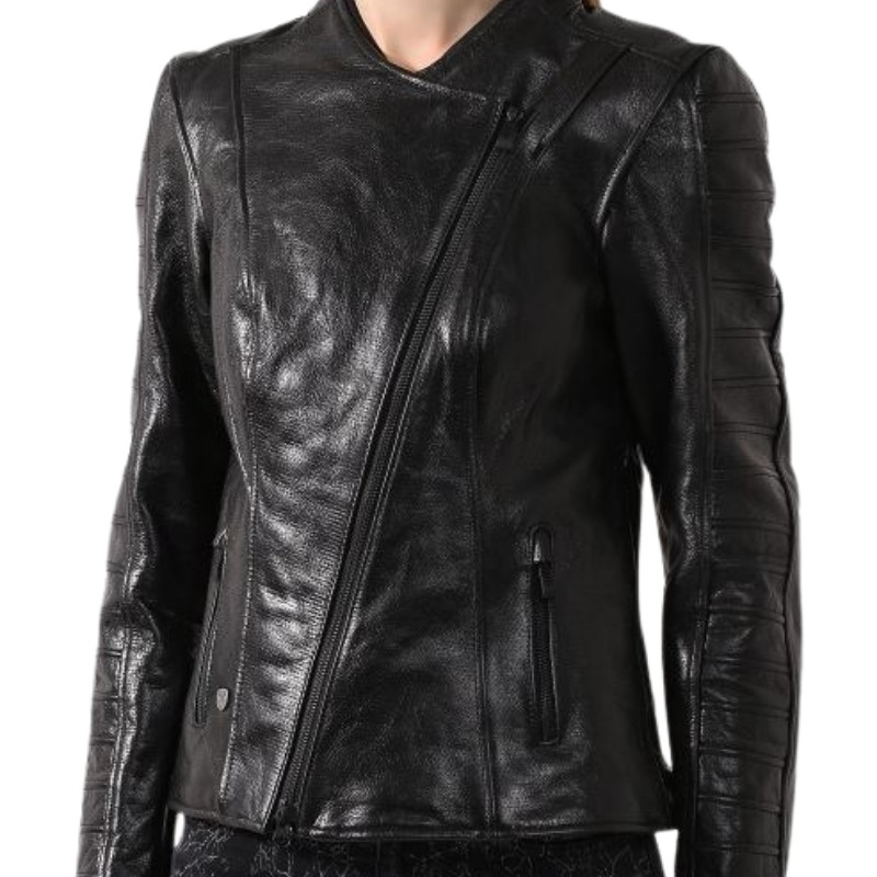 Women's Ozello Perforated Leather Jacket