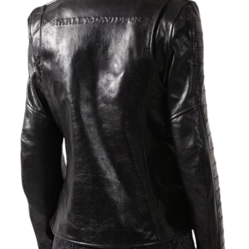Women's Ozello Perforated Leather Jacket