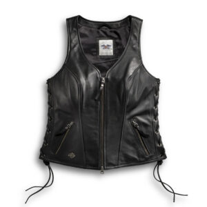 Women’s Avenue Leather Vest Side Lacing